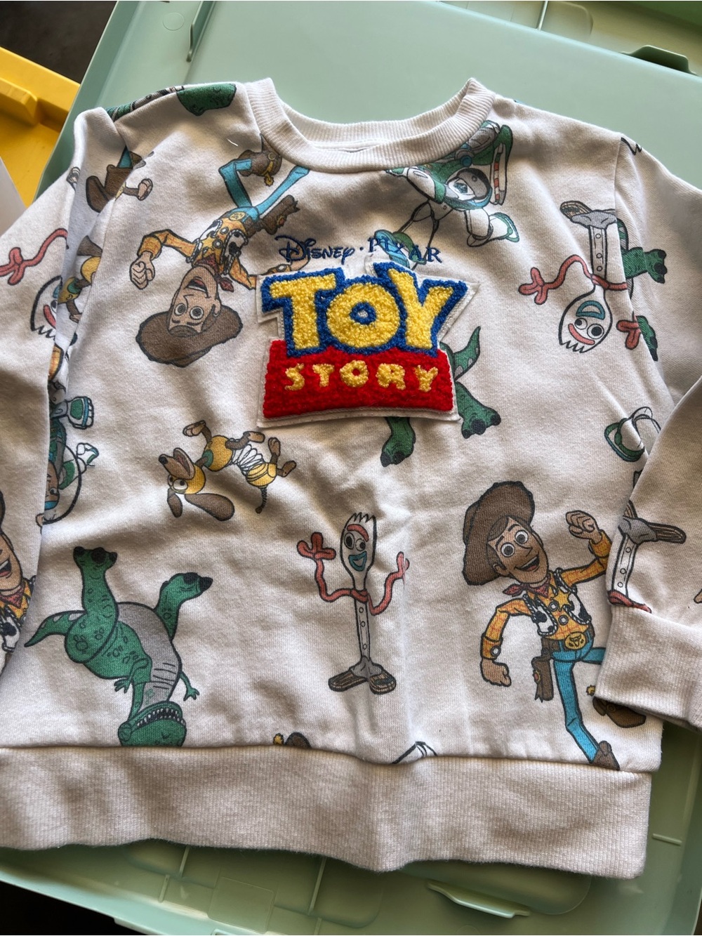 Disney Pixar Toy Story Kids White Graphic Sweatshirt